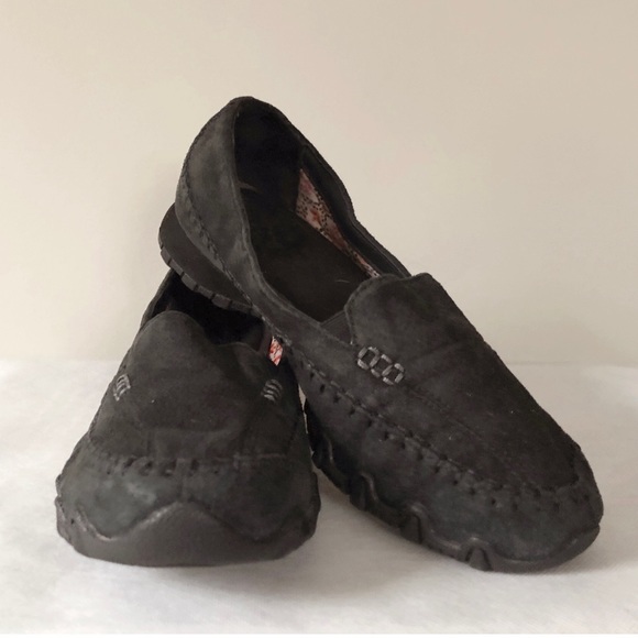 Skechers Relaxed fit black suede slip on mocassin - Picture 4 of 9